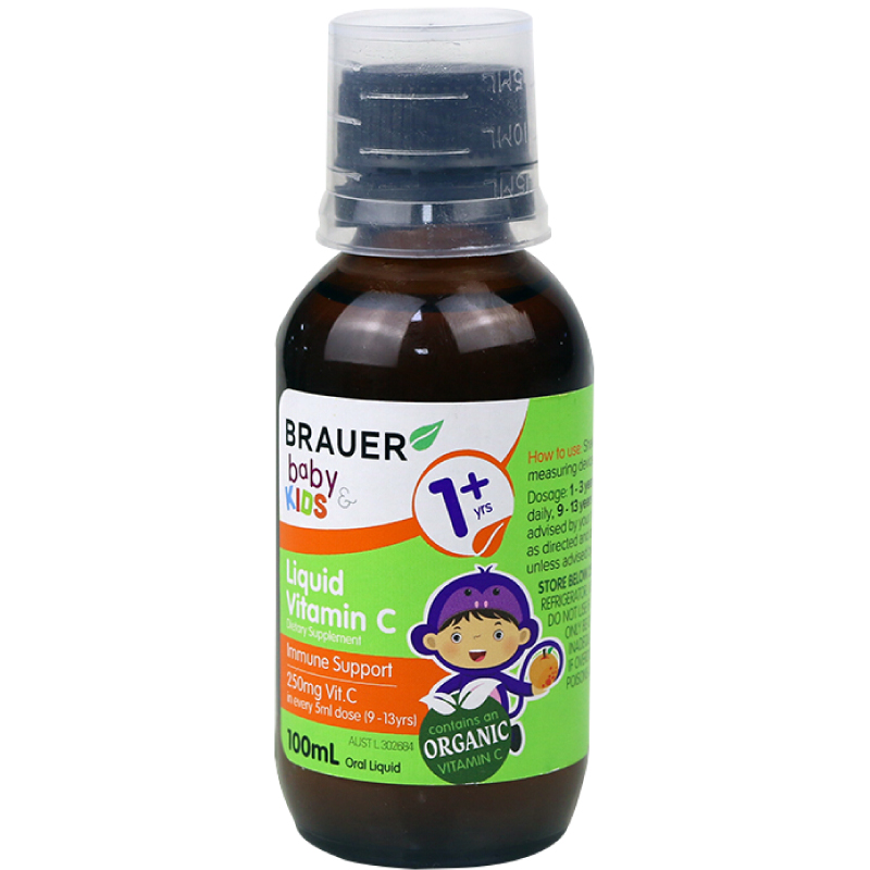 澳洲直邮Brauer蓓澳儿婴幼儿童天然维生素C口服液滴剂免疫好100ml - 图3