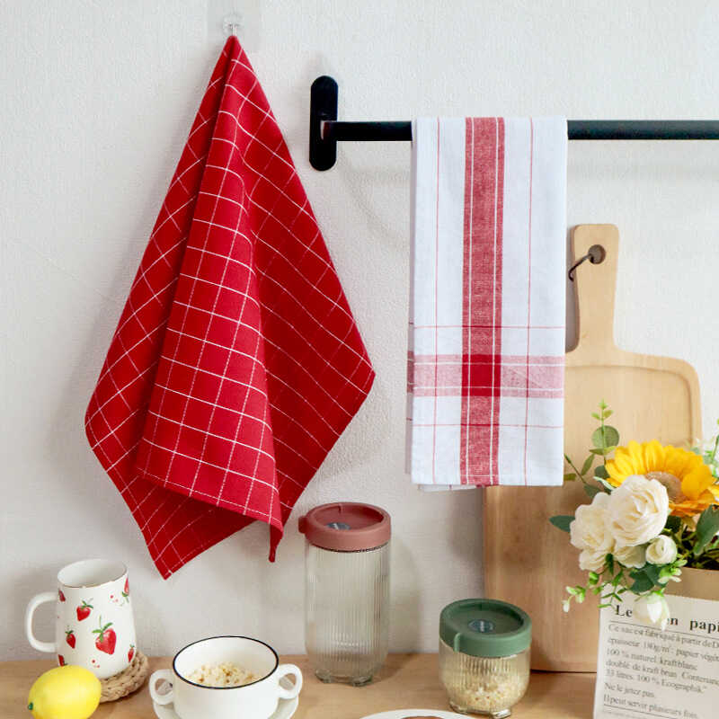 2 条厨房用巾45*68cm cotton kitchen towels for dish全棉厨房巾 - 图3