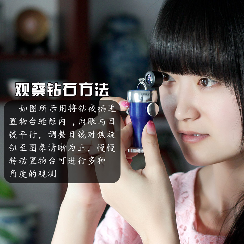 拜斯特20倍放大镜腰棱镜腰窥镜珠宝镜 鉴定钻石看钻戒腰码GIA净度 - 图0