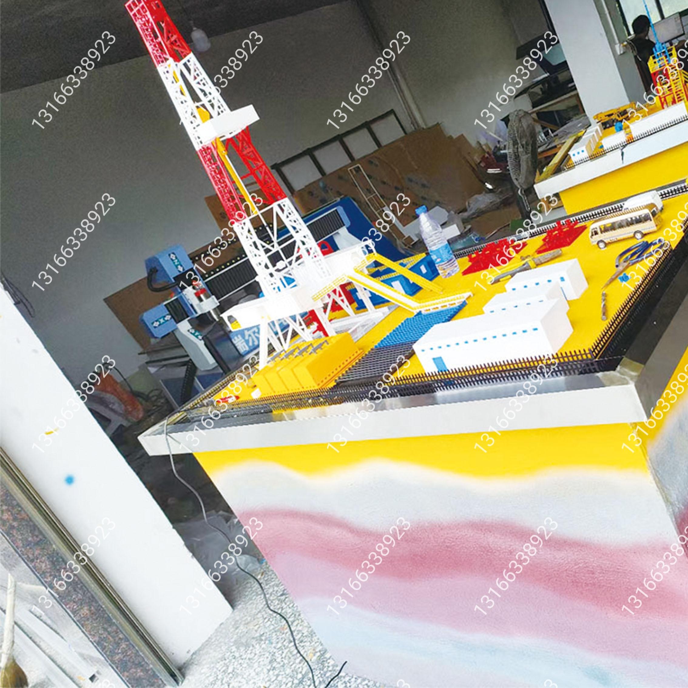 石油981钻井平台模型 海上钻井平台勘探井合金仿真教学模型 订做 - 图2