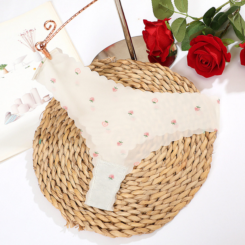 2025新款超薄冰丝波浪无痕可爱少女低腰透气丁字内裤女蕾丝性感,淘宝优惠券,粉丝福利购,淘宝优惠卷