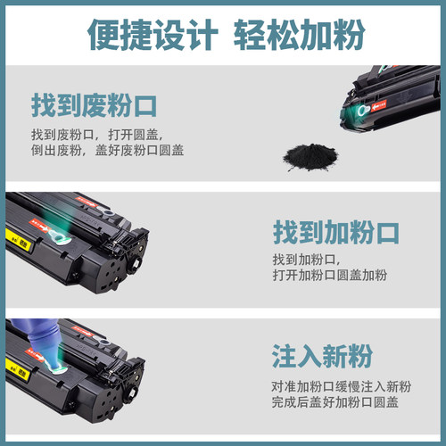 劳利事EP25易加粉硒鼓适用佳能激光打印机 canon LBP1210碳粉盒 - 图2