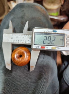 天然巴拉圭绿檀木吉祥圆满平安扣财源滚滚护身符绿檀订做小屋