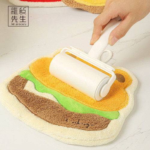 JOJO'S L. PD.杂货先生.加厚儿童珊瑚绒柔软可爱食物毛巾 | 细眼 - 图1