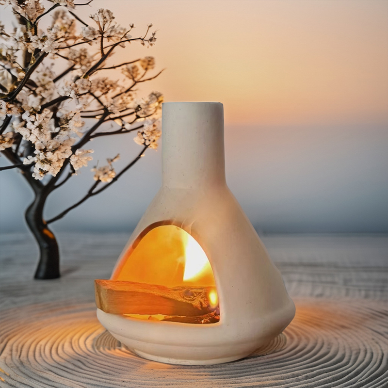 JOJO'S L. PD.winnow.烟囱圣木鼠尾草托盘陶瓷香薰炉底座 | 奋扬 - 图2