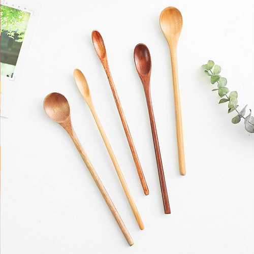 JOJO'S L. PD.Chi.勺子日式搅拌棒实木长柄咖啡迷你小勺子 | 芷沅 - 图0
