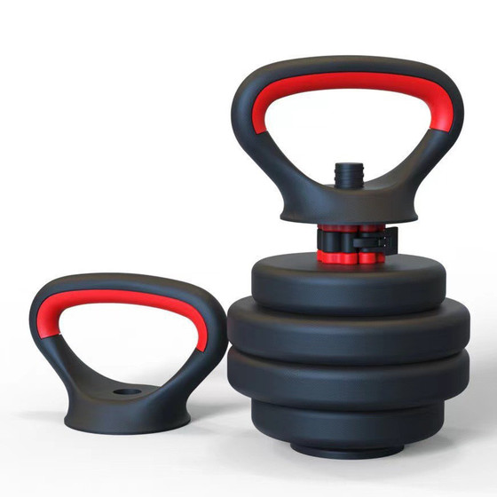 Eco-friendly kettlebell handle, adjustable weight, kettlebell base, dumbbell modified kettlebell nut, kettle, indoor push-ups