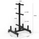 Barbell plate storage rack barbell bar dumbbell plate