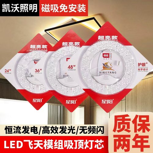 国际电工亚明led灯芯吸顶灯led模组光源环形灯管圆形替换灯板灯盘 - 图2