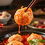 正大青虾滑新鲜冷冻大颗粒挤袋装火锅食材