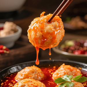 正大青虾滑新鲜冷冻早餐虾滑火锅丸子食材大颗粒挤袋商用批发