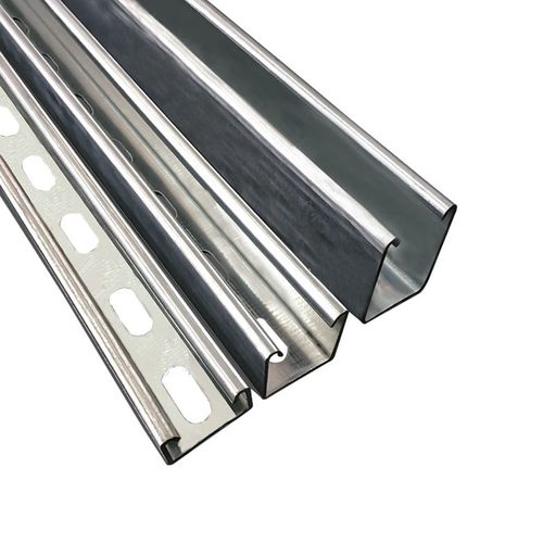 不锈钢c型钢冲孔抗震光伏板材镀锌太阳能钢形材支架热浸锌u型槽钢 - 图3