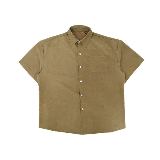 Retro Hong Kong style loose lazy style long-sleeved shirt and tie