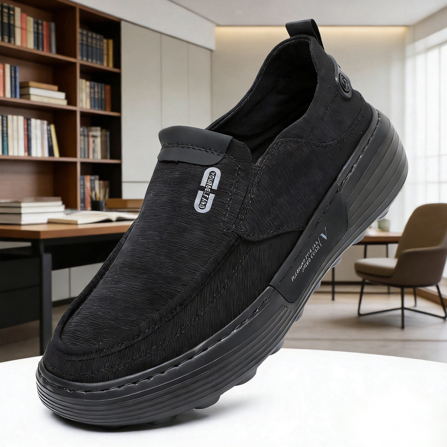 老北京布鞋春秋男鞋透气休闲帆布鞋时尚中青年爸爸鞋一脚蹬懒人鞋,淘宝优惠券,粉丝福利购,淘宝优惠卷