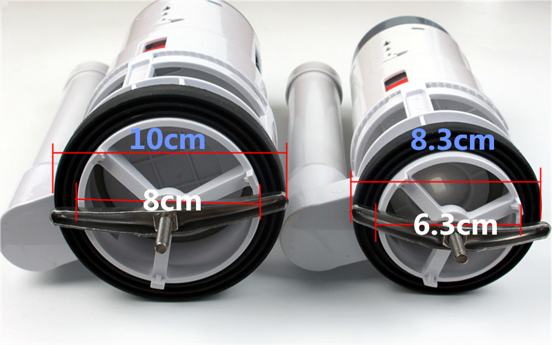 马桶配件大口径3寸8cm排水阀出水阀坐便器大口径抽水下水器双单按-图1