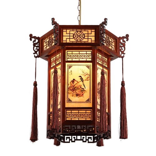 中式实木宫灯灯笼吊灯寺庙祠堂中国风仿古风建筑凉亭庭院门头户外 - 图3