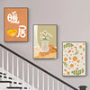 Modern decorative painting staircase Nordic beautiful decorative painting