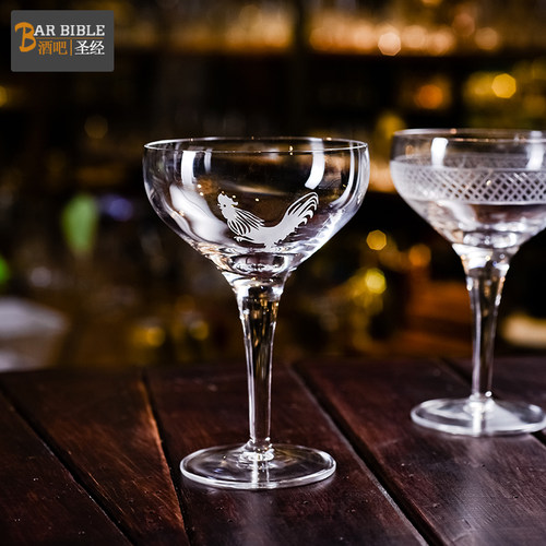 酒吧调酒 水晶宽口香槟杯阔口鸡尾酒杯宽口香槟鸡尾酒杯起泡酒杯 - 图2