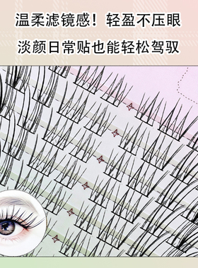 精致妞风信子假睫毛斜飞狐系