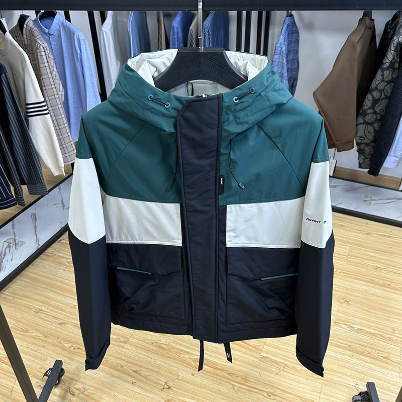 连帽加厚保暖宽松撞色夹克冬季男士防风御寒茄克衫外套,淘宝优惠券,粉丝福利购,淘宝优惠卷