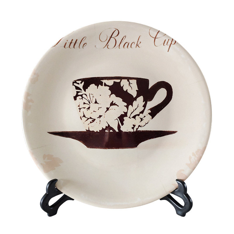 欧式复古陶瓷桌面摆件美式客厅装饰摆盘坐盘咖啡厅装饰品陶瓷盘子,淘宝优惠券,粉丝福利购,淘宝优惠卷