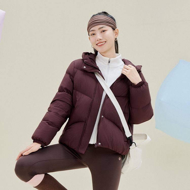 乔丹羽绒服女款2025冬季新款保暖加厚短款防泼水连帽运动鸭绒外套,淘宝优惠券,粉丝福利购,淘宝优惠卷