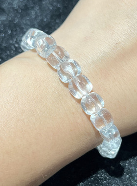 天然白水晶随形手串时尚小清新