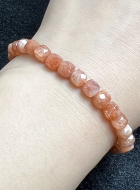 天然金太阳方糖手串时尚小清新