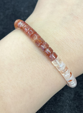 天然红胶花盘珠手串时尚小清新