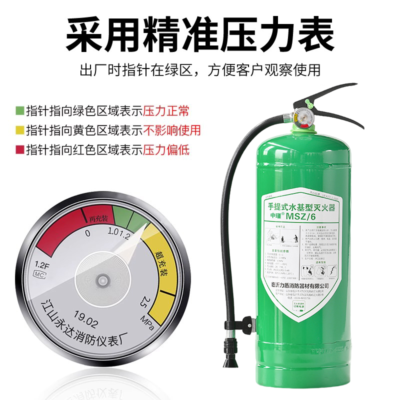 正品水基灭火器3升商铺用家用商用车用2L3L6L手提式泡沫水剂工厂 - 图3