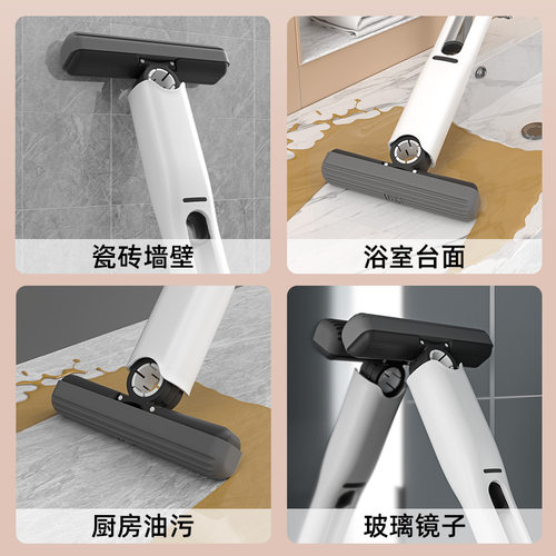 2026新款家用海绵袖珍折叠迷你小拖把台桌面懒人手持免洗代替抹布 - 图3