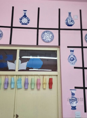 手工制作模具彩绘青花幼儿园diy