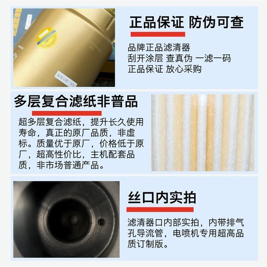 Lujiate special high-end long-lasting diesel filter element for EFI