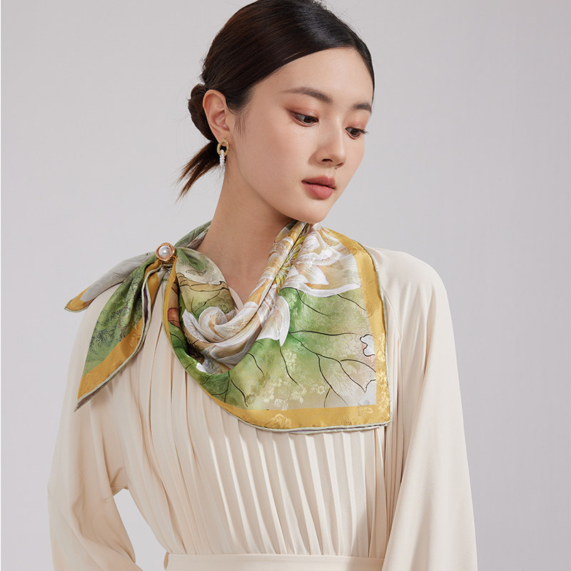 上海故事2023春季桑蚕丝双面丝巾 上海故事旗舰围巾/丝巾/披肩