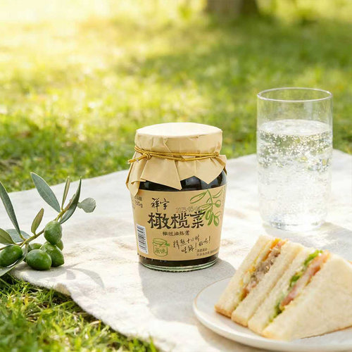 祥宇橄榄菜180g*2瓶早饭下饭菜榨菜咸菜即食拌饭即食拌面 - 图3