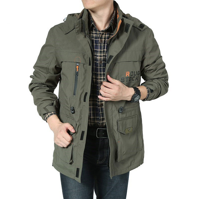 Spring and autumn quick-drying multi-pocket casual jacket loose