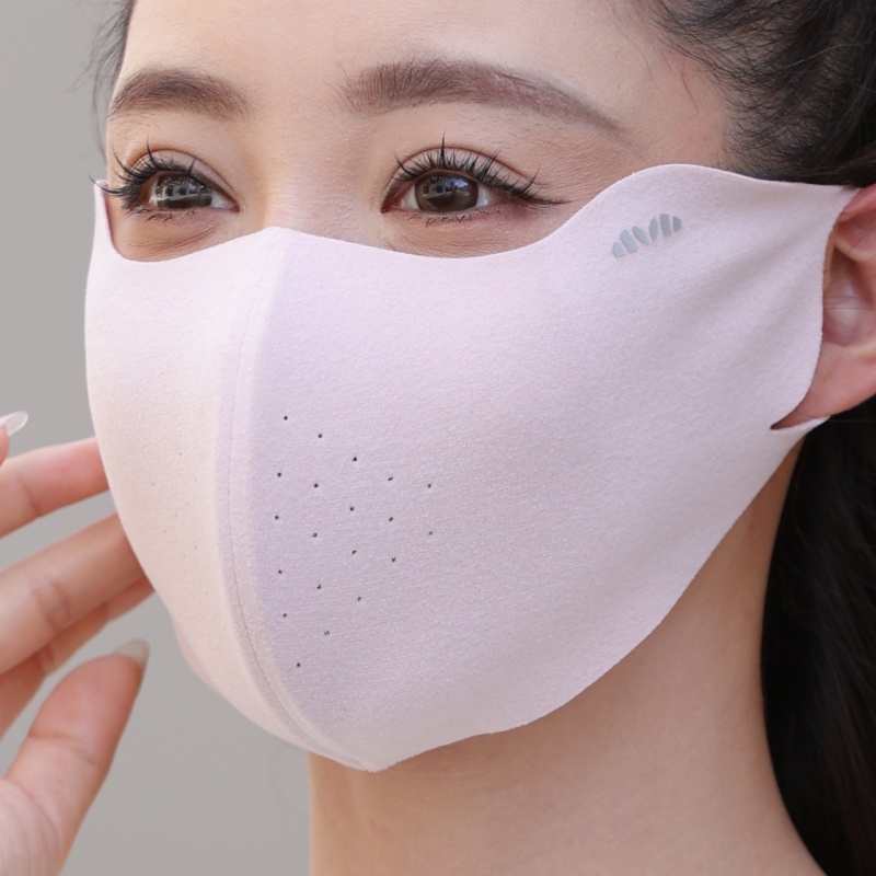 保暖口罩秋天立体鱼骨暖绒透气纯色骑行防寒防尘防晒加宽面罩男女 - 图0