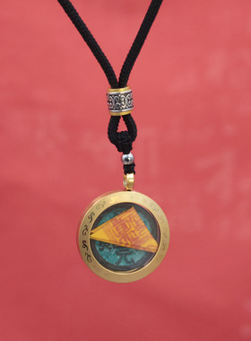 道家山鬼花钱开元通宝白虎吊坠