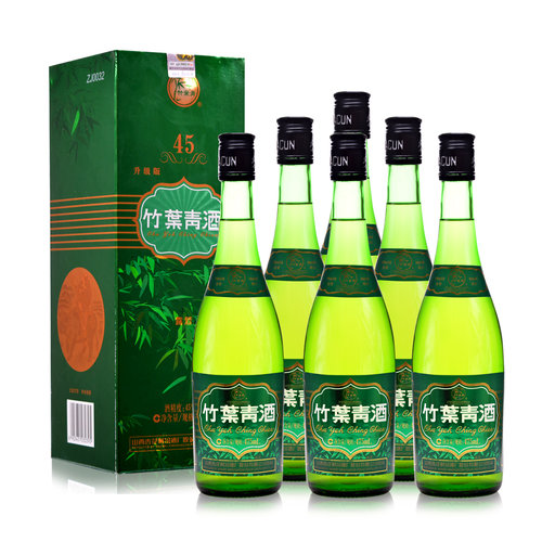 竹叶青酒45度牧童礼盒475ml*6瓶整箱山西杏花村汾酒露酒 - 图0
