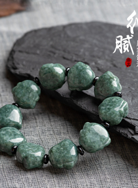 男女款天然翡翠正品佛公手串