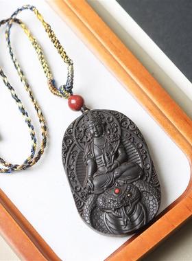 吉祥】天然黑龙涎合香十二生肖转运牌本命佛像八大守护神挂件