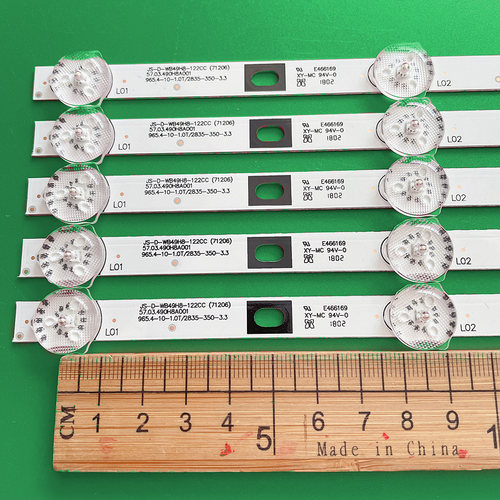 杂牌机长红5549D08电视背光灯条JS-D-WB49H8-122CC(71206) 57.03 - 图1