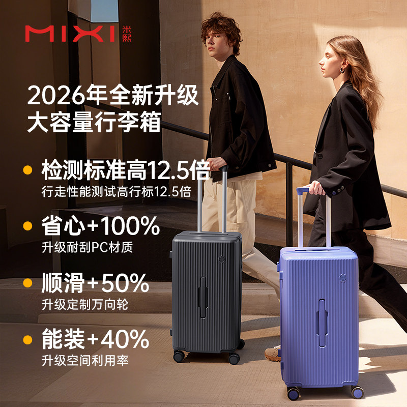Mixi's new large-capacity TRUNK suitcase