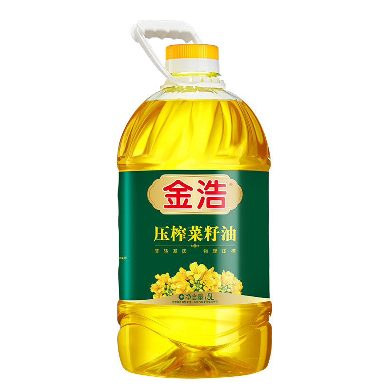 【炒菜香】金浩非转基因物理压榨一级纯正压榨菜籽油家庭食用油5L,淘宝优惠券,粉丝福利购,淘宝优惠卷