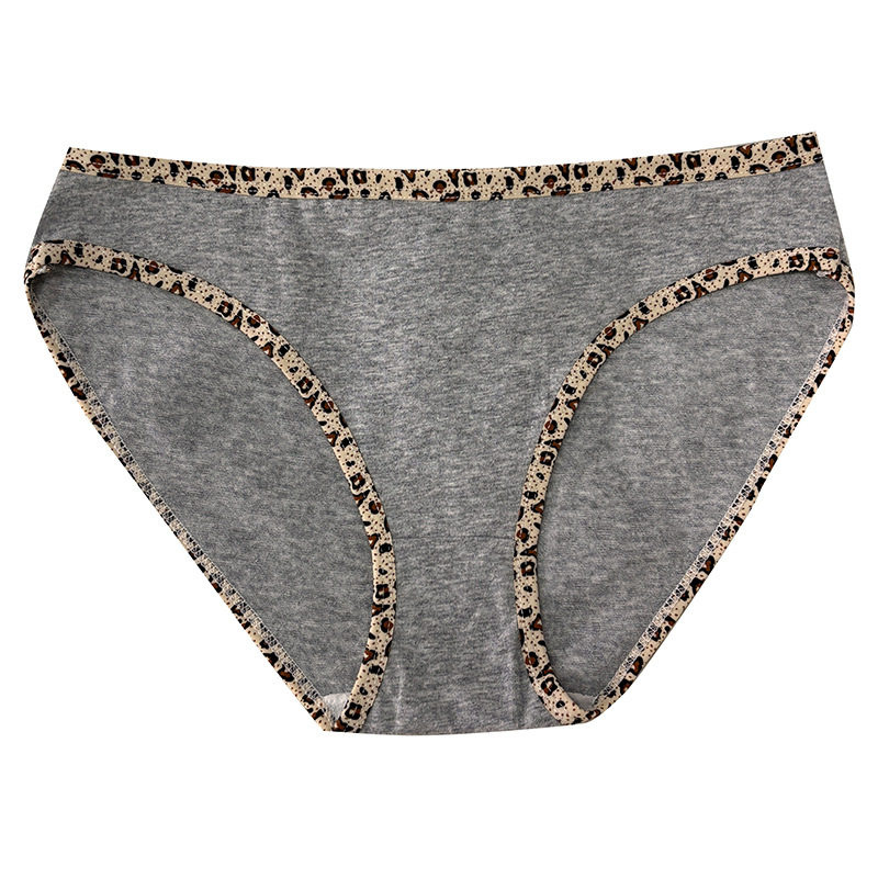 奶豹纹边内裤女纯棉性感舒适简约三角内裤日系少女欧美巴西批发,淘宝优惠券,粉丝福利购,淘宝优惠卷
