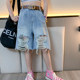 ເດັກຍິງ 2026 ສັ້ນ denim ລະດູຮ້ອນໃຫມ່