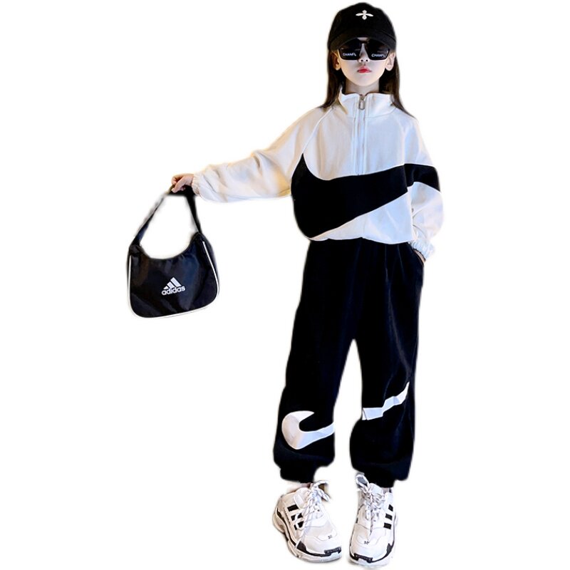 童装儿童运动套装2025秋冬季新款男童女童中大童纯棉加绒外套长裤,淘宝优惠券,粉丝福利购,淘宝优惠卷