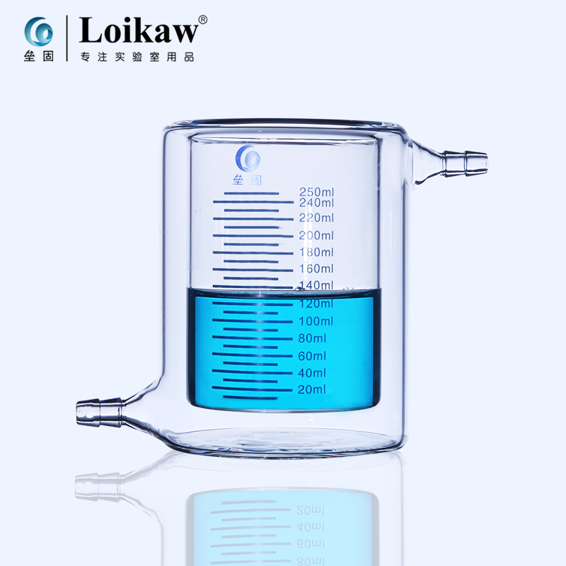 玻璃 夹套烧杯 双层烧杯 光催化反应器 50/100/200/250/500/1000 - 图1