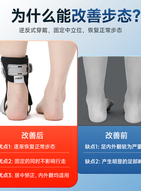 医院同款足下垂矫正器中风偏瘫穿