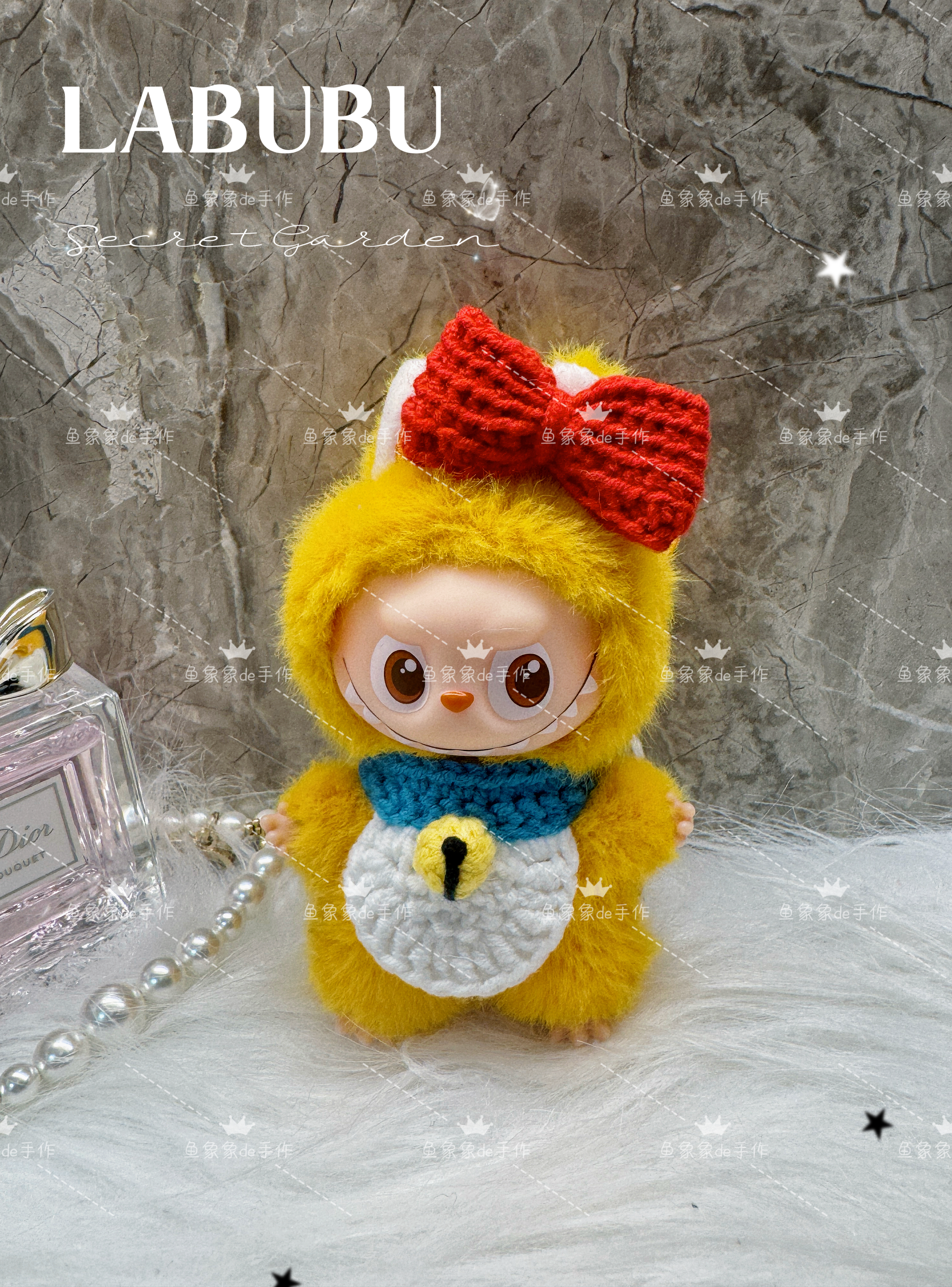 超萌labubu拉布布四代心底密码玩偶衣服穿搭4.0娃衣多啦A梦套装 - 图1